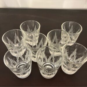 Crystal shot glasses. Set of 12 Excellent condition. Like new! Antique (50+ yo)